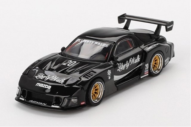 新品 MGT00785-BL TSM MINI-GT 1/64 マツダ RX-7 LB-Super Silhouette