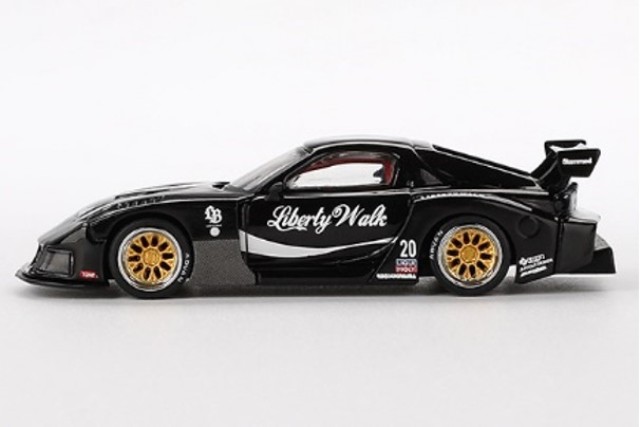 新品 MGT00785-BL TSM MINI-GT 1/64 マツダ RX-7 LB-Super Silhouette