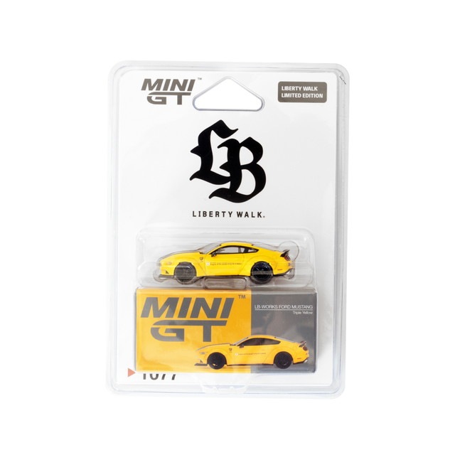 ���� MC139-YE TSM MINI-GT 1/64 �ե����� �ޥ����� LB-WORKS FORD MUSTANG Triple Yellow ��LBWK���� �֥ꥹ��������