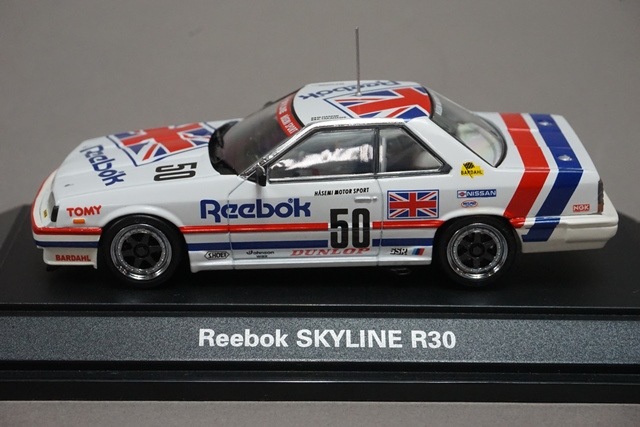 1/43 エブロ TOMY トミカ Reebok スカイライン R30 #50, Boost Gear