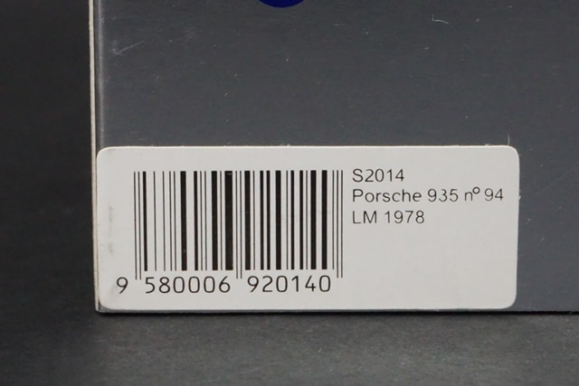 1/43 スパーク S2014 ポルシェ 935 LM 1978#94, Boost Gear
