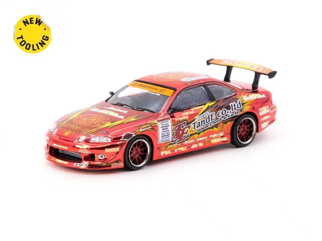 ���� T64G-080-TE3006 Tarmac Works �����ޥå���� 1/64 ������ Vertex Ridge Soarer Chrome Red Special Edition ���٥�ȸ��� D1