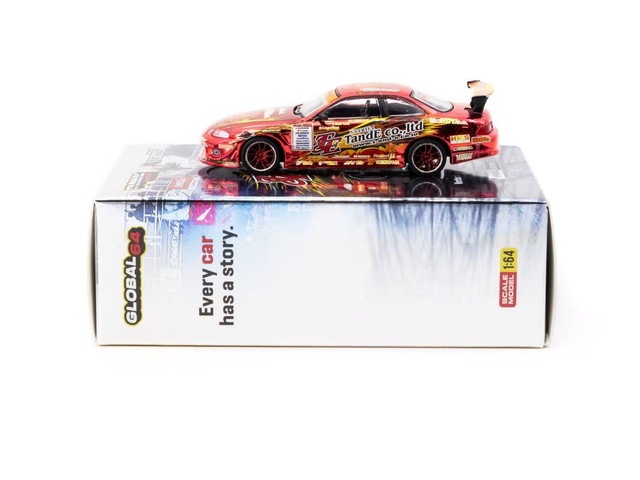 ���� T64G-080-TE3006 Tarmac Works �����ޥå���� 1/64 ������ Vertex Ridge Soarer Chrome Red Special Edition ���٥�ȸ��� D1