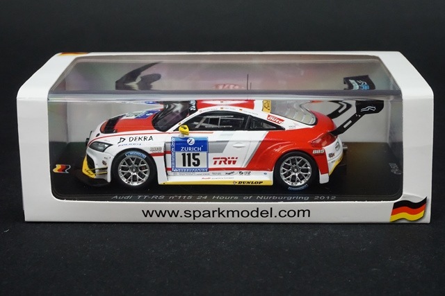 1/43 スパーク SG074 アウディ TT-RS 24h ニュルブルクリンク 2012