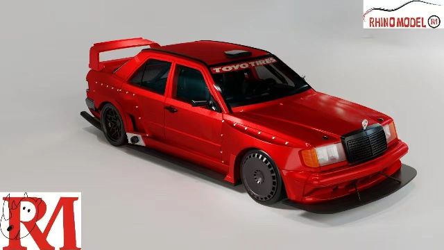MERCEDES-BENZ ミニカー　ミニチュア 予約 Rhino Model RM 1/64 メルセデス ベンツ MERCEDES Benz W124 改造