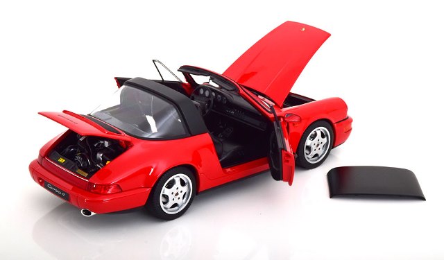 限定値下げ▪️レア！ノレブ 1/18 赤のポルシェ 911ターボ タルガ 予約 187325 ノレブ 1/18 ポルシェ 911 (964) Carrera 4 1990