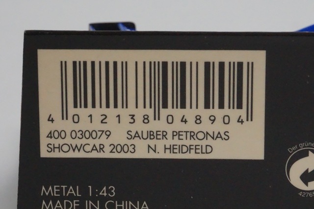 1/43 ߥ˥ץ 400030079 С ڥȥʥ 硼 2003 #9 N.ϥɥե
