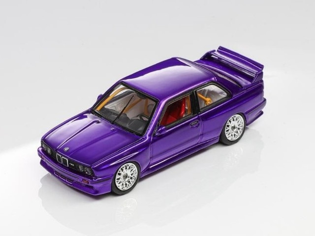 新品 Mortal 1/64 BMW E30 M3 GROUP A Metallic Transparent Purple