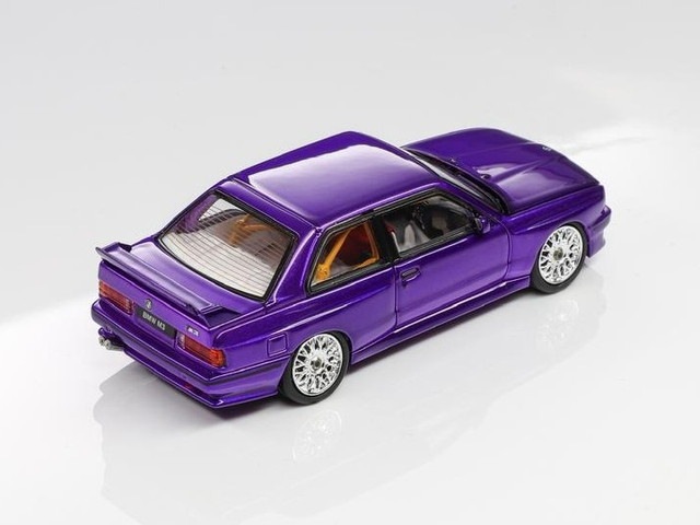 新品 Mortal 1/64 BMW E30 M3 GROUP A Metallic Transparent Purple