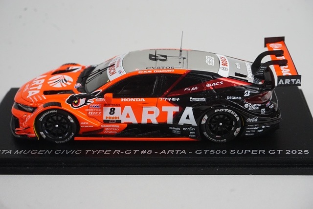 1/43 スパーク 43SGT25008 ARTA 無限 シビック タイプ R-GT GT500