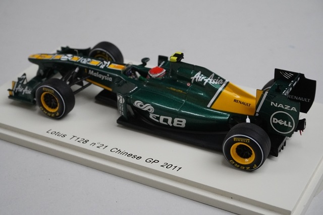 1/43 スパーク S3021 ロータス T128 中国GP 2011 #21 J.トゥルーリ