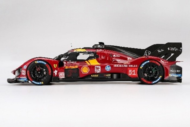 予約 CS18008 BBR 1/18 フェラーリ 499P WEC カタール 1812km 2025 3位