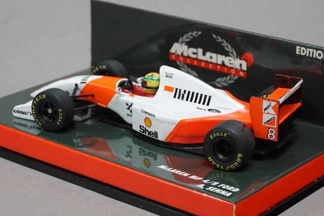 1/43 ミニチャンプス 630934308 マクラーレン MP 4/8 FORD A.セナ #8