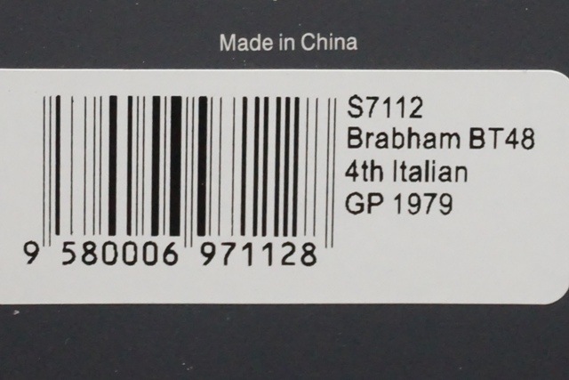 1/43 スパーク S7112 Brabham BT48 No.5 Italian GP 1979Niki