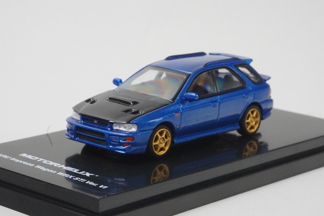 ���� M67108 �⡼�����إ�å��� 1/64 ���Х� Impreza Wagon WRX STi Ver. VI Customized Rally Blue / Carbon Fiber Bonnet�ڳ����Ҹ˾��ʡ�