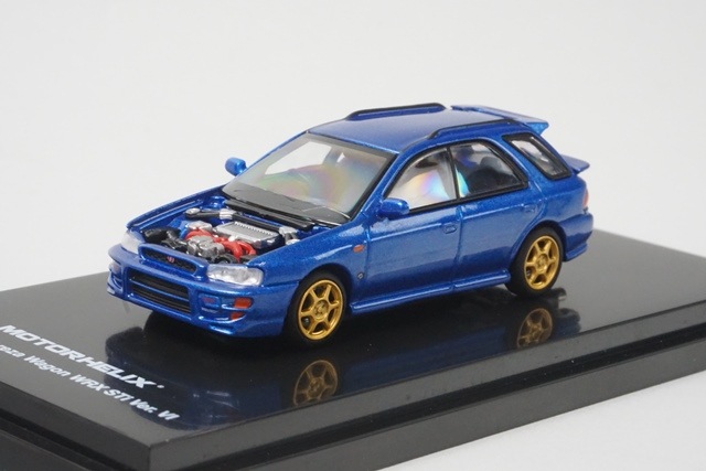 ���� M67108 �⡼�����إ�å��� 1/64 ���Х� Impreza Wagon WRX STi Ver. VI Customized Rally Blue / Carbon Fiber Bonnet�ڳ����Ҹ˾��ʡ�