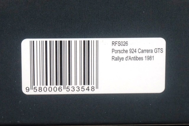1/43 スパーク RFS026 ポルシェ 924 カレラ GTS Rallye d