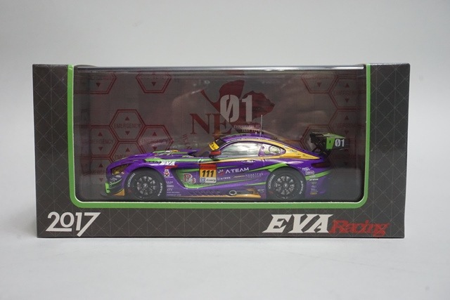 ミニカー EBBRO SUPER GT 2017 EVA RT AMG GT300 1/43 エブロ 45543 BoostGear特注 EVA RT TEST-01 Rn-s AMG GT SUPER