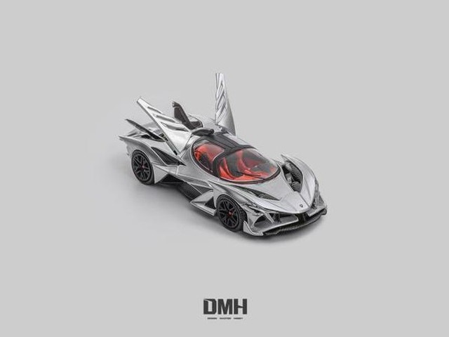 予約 DMH 1/64 アポロ Apollo Project EVO German Supercar Silver