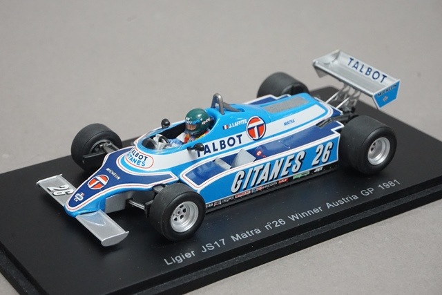 1/43 スパーク S1636 リジェ JS17 マトラ オーストリアGP 優勝 1981