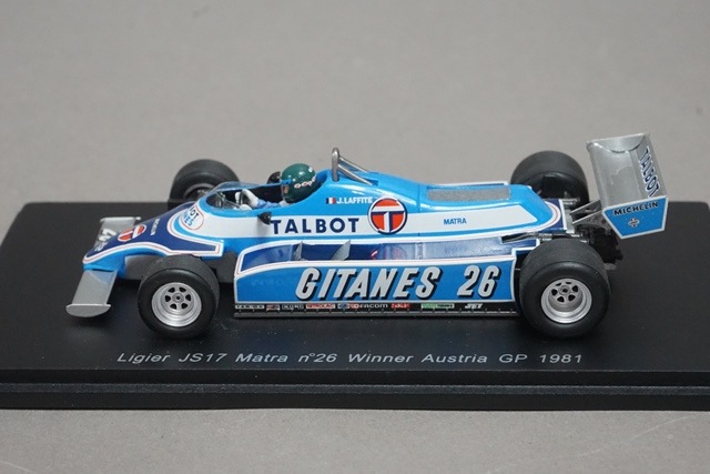 1/43 スパーク S1636 リジェ JS17 マトラ オーストリアGP 優勝 1981