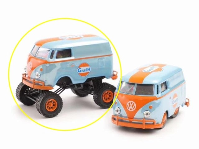 新品 HY Model 1/64 フォルクスワーゲン バス 1960 VW bus Gulf