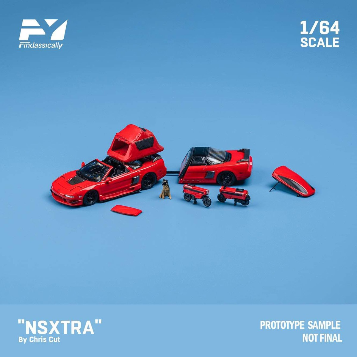 ͽ FY64002 Findclassically 1/64  NSX TRA by Chris Cut red ǥåС