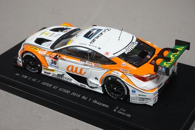 1/43 エブロ 45384 レクサス au トムス RC F スーパーGT GT500 岡山
