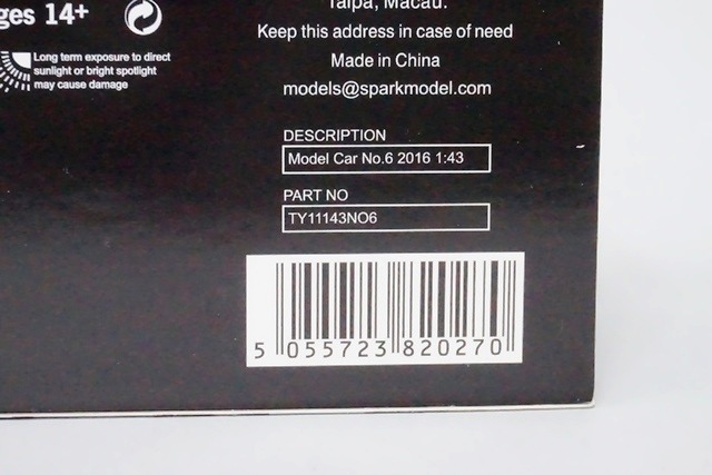 1/43 ���ѡ��� TY11143NO6 �������졼�������� �ȥ西 GAZOO Racing TS050 �ϥ��֥�å� 2016 #6