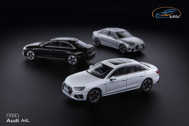 新品 VAV 1/64 アウディ AUDI A4L ブリスターパック White, Boost Gear