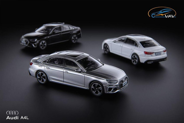 新品 VAV 1/64 アウディ AUDI A4L ブリスターパック White, Boost Gear