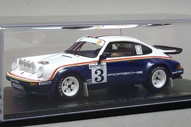 1/43 スパーク S1921 ポルシェ 911 SCRS Costa Brava Rally 1984 #3