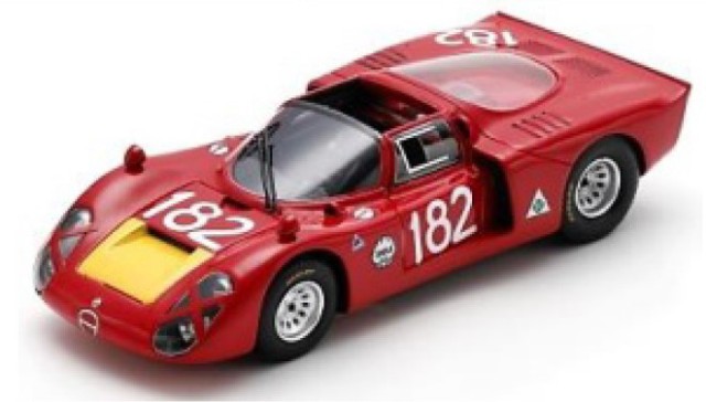 予約 SI036 スパーク 1/43 アルファ ロメオ Alfa Romeo T33-2 #182 6th 予約 SI036 スパーク 1/43 アルファ ロメオ Alfa Romeo T33-2 #182 6th