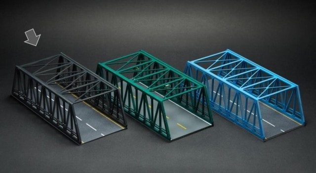 新品 You Car 1/64 都市高架シーン トラス橋 取替パーツ Urban