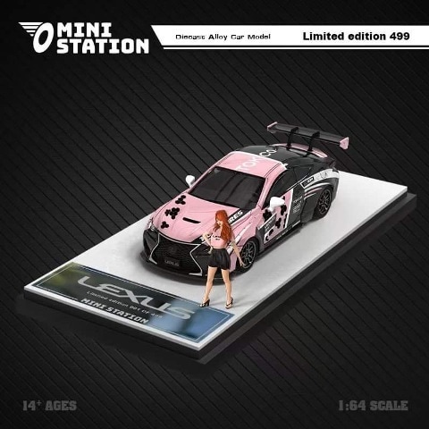予約 Mini Station 1/64 レクサス Lexus RCF JDM Toyo tires