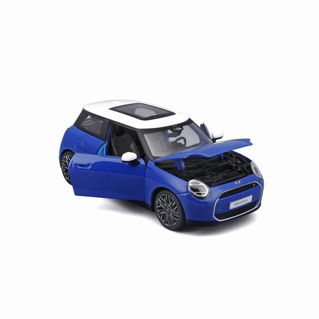 新品 MS32926BL Maisto 1/24 ミニ クーパー SE(JO1) ブルー／ホワイト