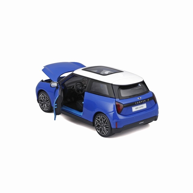 新品 MS32926BL Maisto 1/24 ミニ クーパー SE(JO1) ブルー／ホワイト