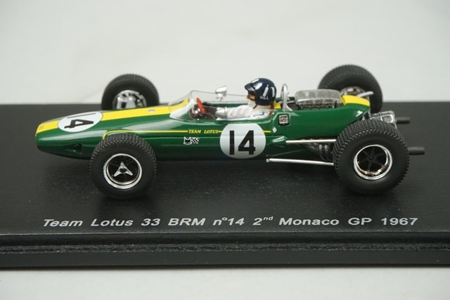 1/43 スパーク S1852 チーム ロータス 33 BRM モナコGP 2nd 1967 #14 G