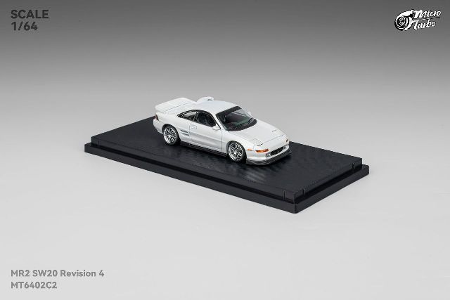Micro Turbo 1/64 トヨタ MR2 SW20 シルバー 新品 Micro Turbo 1/64 MR-2 SW20 Revision 4 Ver.2 改造 Metallic