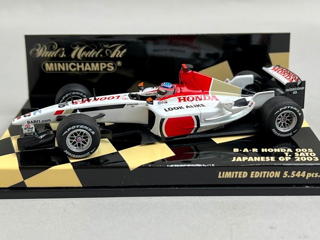 1/43 ミニチャンプス 400030116 B・A・R ホンダ 005 日本GP 2003