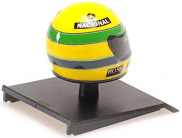 予約 540388812 ミニチャンプス 1/10 ヘルメット アイルトン・セナ