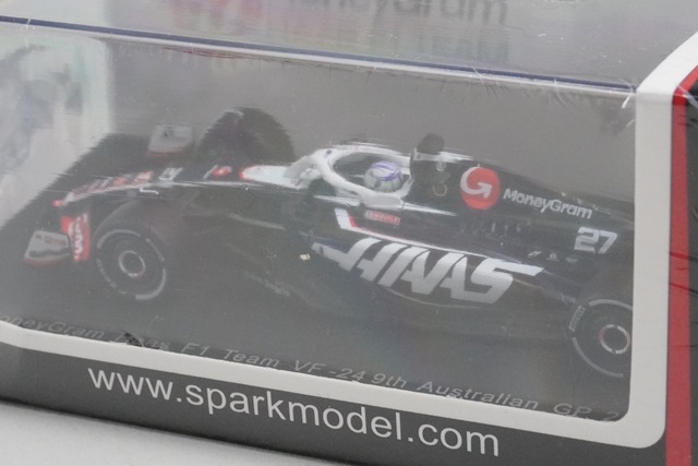 新品 Y379 スパーク Sparky 1/64 MoneyGram Haas F1 Team VF24 #27