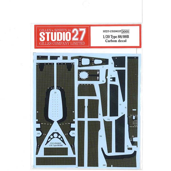 ���CD20037 ��������27 1/20 ��������88/88B Carbon decal (for E)