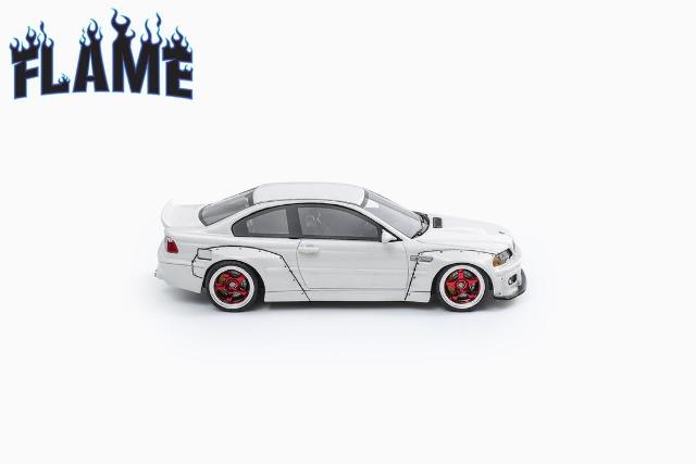 新品 Flame 1/64 BMW M3 E46 Pandem Rocket Bunny Pearlescent White