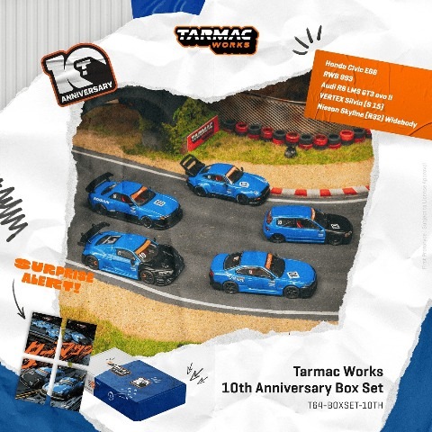 ミニカー 約40個セット 多色 予約 T64-BOXSET-10TH Tarmac Works 1/64 Tarmac Works 10th