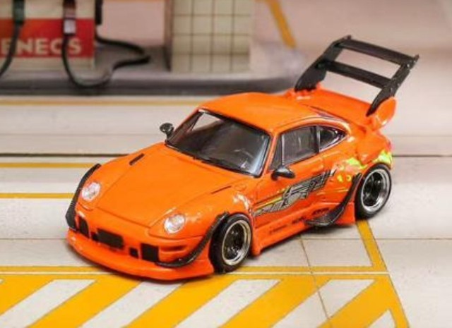 予約 SW Street Weapon 1/64 RWB RWB 993 Orange High Tail