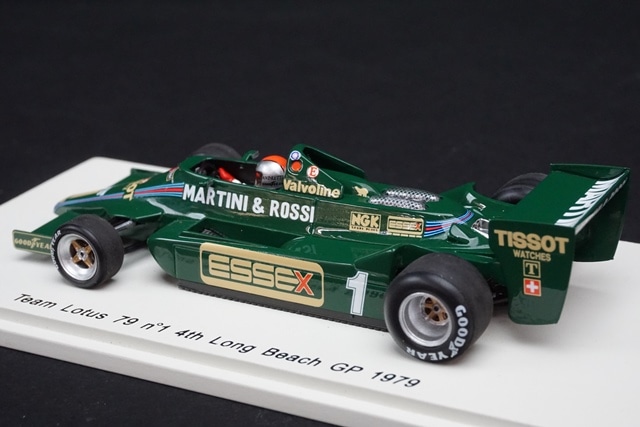 1/43 スパーク S1851 ロータス 79 1979年 ロングビーチGP 4位 #1