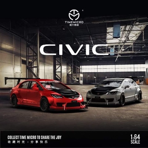 2台セットTIMEMICROシビック 1:64スケール 予約 TM645704 Time