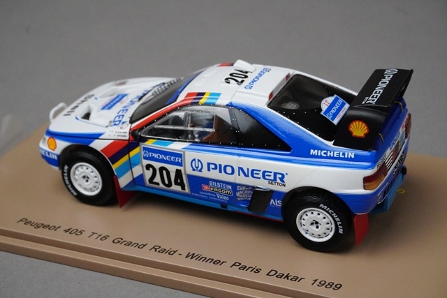 1/43 スパーク S5616 プジョー 405 T16 グランドレイド ダカール パリ