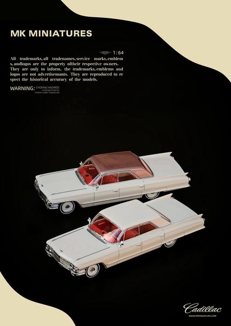 新品 MK Miniatures 1/64 キャデラック ドゥビル Cadillac DeVille